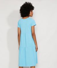 Vestido-Feminino-Midi-com-Recortes-Manga-Curta-Azul-Claro-9982296-Azul_Claro_2