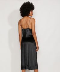 Vestido-de-Veludo-Feminino-Slip-Dress-Midi-com-Fenda-Alca-Fina-Preto-9987760-Preto_2