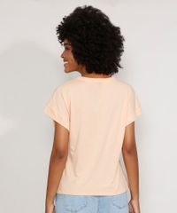 Blusa-Feminina-Basica-Muscle-Tee-Manga-Curta-com-Recorte-Decote-Redondo-Laranja-Claro-9941597-Laranja_Claro_2
