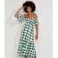 Vestido-Feminino-Midi-Ombro-a-Ombro-Estampado-Xadrez-Vichy-com-Lastex-e-Recortes-Manga-Curta-Verde-9986319-Verde_1
