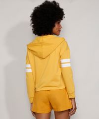 Blusa-de-Moletom-Feminina-com-Capuz-e-Listras-nas-Mangas-Mostarda-9976048-Mostarda_2