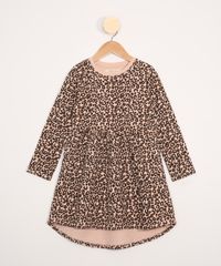 Vestido-de-Moletom-Infantil-Manga-Longa-Estampado-Animal-Print-de-Onca-Rosa-9806449-Rosa_1