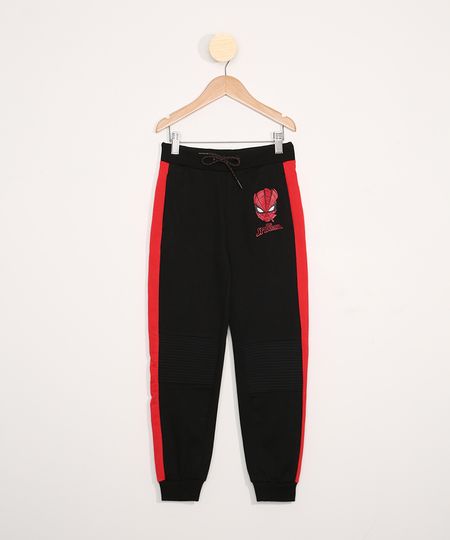 Calca-de-Moletom-Infantil-Homem-Aranha-com-Faixa-Lateral-Preta-9948493-Preto_1 Calca-de-Moletom-Infantil-Homem-Aranha-com-Faixa-Lateral-Preta-9948493-Preto_1