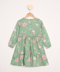 Vestido-Infantil-Estampado-Floral-com-Transpasse-Manga-Longa-Verde-9977057-Verde_2