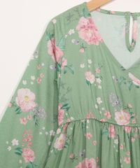 Vestido-Infantil-Estampado-Floral-com-Transpasse-Manga-Longa-Verde-9977057-Verde_3