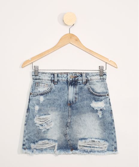 Saia-Jeans-Juvenil-Destroyed-com-Bolsos-Azul-Medio-9979277-Azul_Medio_1