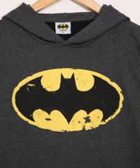 Blusa-de-Moletom-Juvenil-Batman-com-Bolso-Canguru-Cinza-Mescla-Escuro-9942975-Cinza_Mescla_Escuro_2