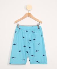 Bermuda-Surf-Infantil-Estampada-de-Tubaroes-com-Cordao-Azul-Claro-9973423-Azul_Claro_2