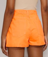 Short-de-Sarja-Feminino-Mom-Cintura-Alta-com-Barra-Dobrada-Laranja-9977088-Laranja_2