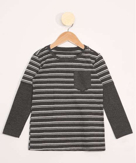 Camiseta-Infantil-Manga-Longa-Listrada-com-Bolso-Cinza-Mescla-Escuro-9980363-Cinza_Mescla_Escuro_1