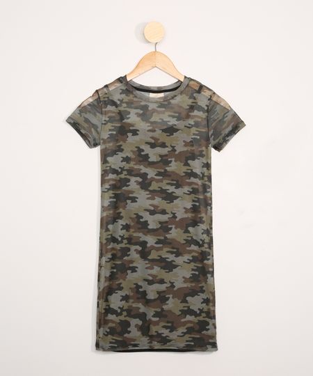 Vestido-de-Tule-Juvenil-Camuflado-Manga-Curta-Preto-9980802-Preto_1