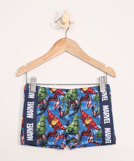 Sunga-Infantil-Estampado-Os-Vingadores-Boxer-com-Protecao-UV50--Azul-9980523-Azul_1
