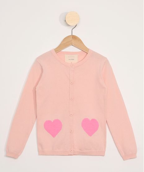 Cardigan-de-Trico-Infantil-com-Paetes-Dupla-Face-Rosa-9797510-Rosa_1