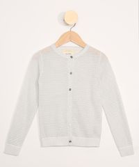 Cardigan-de-Trico-Infantil-Listrado-com-Lurex-Off-White-9797512-Off_White_1