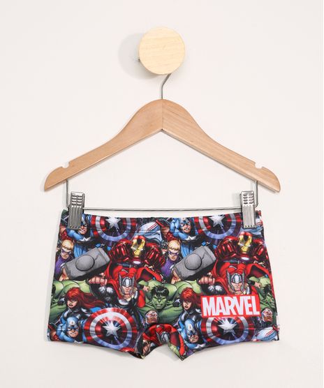 Sunga-Infantil-Estampado-Os-Vingadores-Boxer-com-Protecao-UV50--Multicor-9981085-Multicor_1