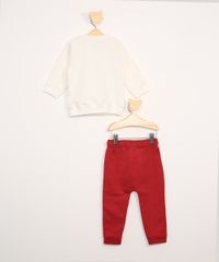 Conjunto-Infantil-de-Blusa-de-Moletom-Dinossauro-Off-White---Calca-de-Moletom-com-Bolsos-Vermelho-9979892-Vermelho_3