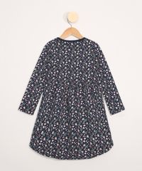 Vestido-de-Moletom-Infantil-Manga-Longa-Estampado-Floral-Azul-Marinho-9806450-Azul_Marinho_2