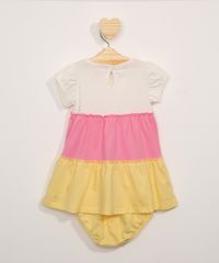 Vestido-Infantil-com-Recortes-Manga-Curta---Calcinha-Multicor-9980557-Multicor_2