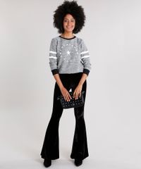 Blusao-Feminino-em-Moletom-com-Listras-Decote-Redondo-Cinza-Mescla-9130598-Cinza_Mescla_3