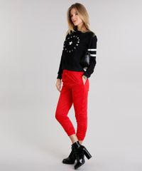 Calca-Feminina-Jogger-Esportiva-em-Moletom-Elastico-na-Barra-Vermelha-8891916-Vermelho_3
