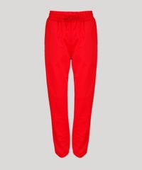 Calca-Feminina-Jogger-Esportiva-em-Moletom-Elastico-na-Barra-Vermelha-8891916-Vermelho_5