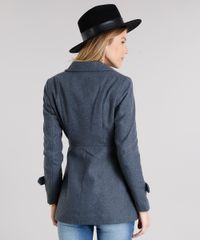 Casaco-Feminino-Trench-Coat-com-Botoes-e-Bolsos-Cinza-8861500-Cinza_2