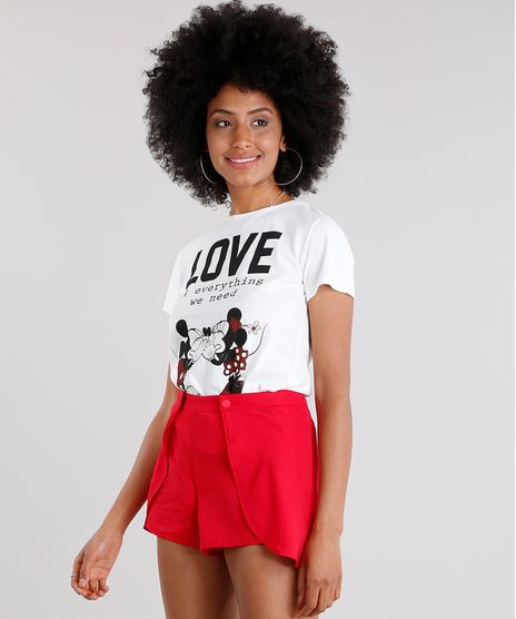 Blusa-Feminina-Mickey-Mouse-Manga-Curta-Decote-Redondo-em-Algodao---Sustentavel-Off-White-9132651-Off_White_1