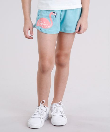 Short-Infantil-Flamingo-com-Laco-em-Algodao---Sustentavel-Azul-Claro-9146246-Azul_Claro_1