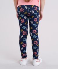 Calca-Legging-Infantil-Estampada-Floral-em-Algodao---Sustentavel-Azul-Marinho-9135816-Azul_Marinho_2