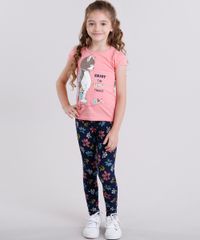 Calca-Legging-Infantil-Estampada-Floral-em-Algodao---Sustentavel-Azul-Marinho-9135816-Azul_Marinho_3