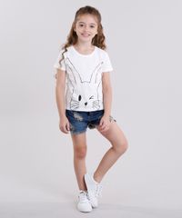 Blusa-Infantil-Coelho-com-Perolas-Manga-Curta-Decote-Redondo-em-Algodao---Sustentavel-Off-White-9140686-Off_White_3