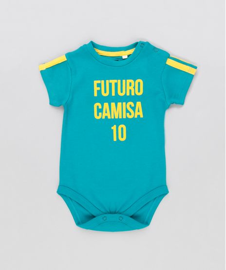 Body-Infantil-Brasil--Futuro-Camisa-10--Manga-Curta-Decote-Redondo-Verde-9154230-Verde_1