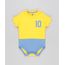 Body-Infantil-Brasil-Camisa-10-com-Recorte-Manga-Curta-Decote-Redondo-Amarelo-9154228-Amarelo_1