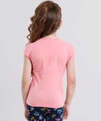 Blusa-Infantil-Gatinho-com-Glitter-Manga-Curta-Decote-Redondo-em-Algodao---Sustentavel-Rosa-9136904-Rosa_2