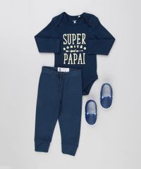 Body-Infantil--Super-Bonitao-Igual-Ao-Papai--Manga-Longa-Decote-Redondo-em-Algodao---Sustentavel-Azul-Marinho-8920449-Azul_Marinho_3