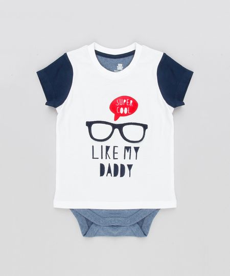 Body-Camiseta-Infantil-com-Estampa-Interativa-Oculos-Manga-Curta-Gola-Careca-em-Algodao---Sustentavel-Off-White-8908944-Off_White_1