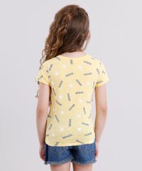 Blusa-Infantil-Brasil-Estampada-de-Estrelas-com-No-Manga-Curta-Decote-Redondo-em-Algodao---Sustentavel-Amarela-9169157-Amarelo_2