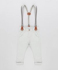 Calca-Infantil-com-Suspensorio-Listrado-em-Algodao---Sustentavel-Kaki-9157111-Kaki_1