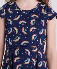 Vestido-Infantil-Estampado-de-Arco-Iris-com-Tiras-Manga-Curta-Azul-Marinho-9140690-Azul_Marinho_4