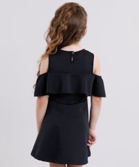 Vestido-Infantil-Open-Shoulder-Matelasse-com-Babado-Manga-Curta-Preto-9140689-Preto_2