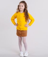Cardigan-Infantil-em-Trico-com-Lurex-e-Forro-em-Plush-Manga-Longa-Decote-Redondo-Amarelo-8862498-Amarelo_3