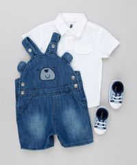 Jardineira-Jeans-Infantil-Urso-com-Orelhinhas-em-Algodao---Sustentavel-Azul-Escuro-8950642-Azul_Escuro_3
