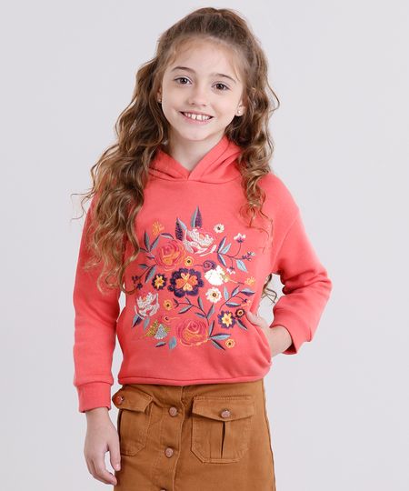Blusao-Infantil-em-Moletom-Bordado-com-Paetes-Gola-com-Capuz-Coral-8862465-Coral_1
