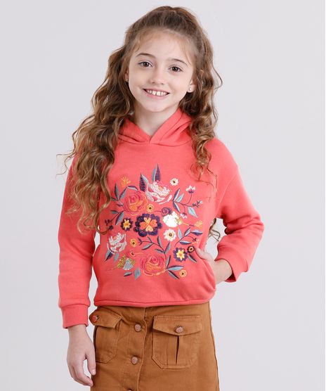 Blusao-Infantil-em-Moletom-Bordado-com-Paetes-Gola-com-Capuz-Coral-8862465-Coral_1