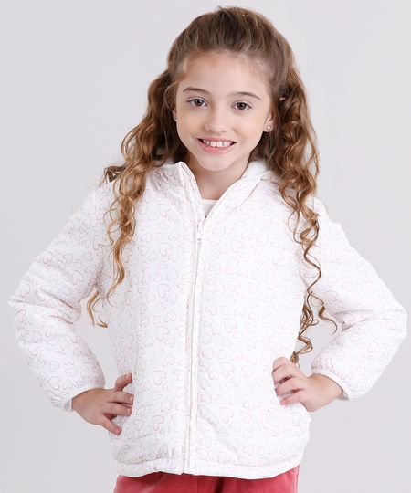 Jaqueta-Infantil-Puffer-Estampada-de-Coracoes-com-Capuz-e-Forro-em-Fleece-Branca-8906111-Branco_1 Jaqueta-Infantil-Puffer-Estampada-de-Coracoes-com-Capuz-e-Forro-em-Fleece-Branca-8906111-Branco_1