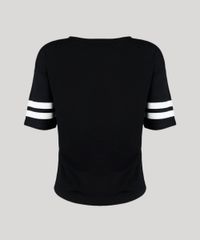 Blusa-Feminina-Esportiva--77--com-Listras-Manga-Curta-Decote-Redondo-Preta-9129699-Preto_6