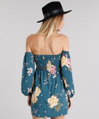 Vestido-Feminino-Ciganinha-Estampado-Floral-Curto-Manga-Longa-Verde-8899166-Verde_2
