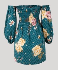 Vestido-Feminino-Ciganinha-Estampado-Floral-Curto-Manga-Longa-Verde-8899166-Verde_6