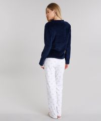 Pijama-Feminino-Urso-em-Fleece-Manga-Longa-Azul-Marinho-8901845-Azul_Marinho_2