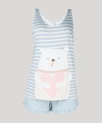 Pijama-Feminino-Ursos-Listrado-com-Estampa-de-Poa--Azul-Claro-9097746-Azul_Claro_5